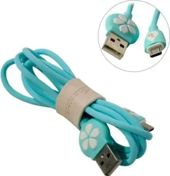 Hoco JP15 USB Type-A - microUSB (1 м, голубой)
