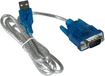 USBTOP USB Type-A - RS232 (M-M, 0.8 м, серебристый)