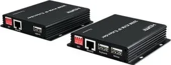 USBTOP HDMI USB по витой паре RJ45 UTP (LAN) до 300 метров, FullHD 1080p, EDID (1 приемник, 1 передатчик)