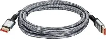 AOPEN ACG630-3 DisplayPort - DisplayPort (3 м, серый/черный)