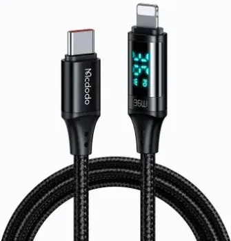 McDodo CA-1030 USB Type-C - Lightning (1.2 м, черный)