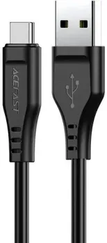 AceFast C3-04 USB Type-A - USB Type-C (1.2 м, черный)