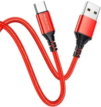 Borofone BX54 USB Type-A - USB Type-C (1 м, красный)