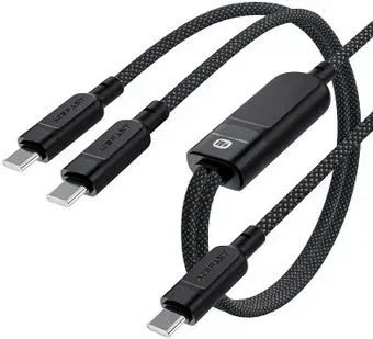 AceFast C5-11 USB Type-C - USB Type-Cх2 (1.2 м, черный)