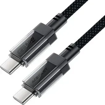 AceFast C12-03 USB Type-C - USB Type-C (1.2 м, черный)
