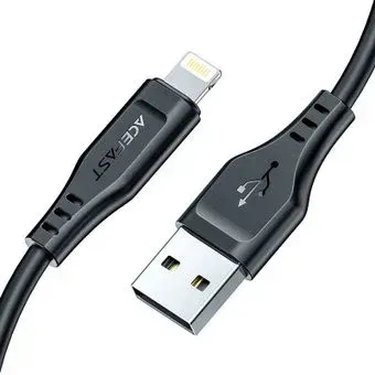 AceFast C3-02 USB Type-A - Lightning (1.2 м, черный)