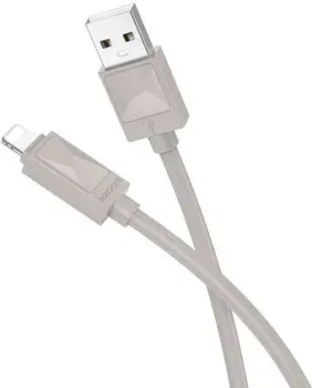 Borofone BX109 USB Type-A - Lightning (1 м, серый)