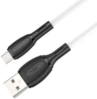 Borofone BX86 USB Type-A - microUSB (1 м, белый)
