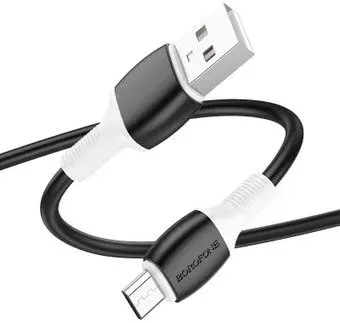 Borofone BX84 USB Type-A - microUSB (1 м, черный)