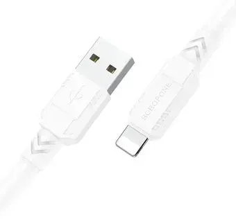 Borofone BX81 USB Type-A - Lightning (1 м, белый)