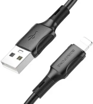 Borofone BX80 USB Type-A - Lightning (1 м, черный)