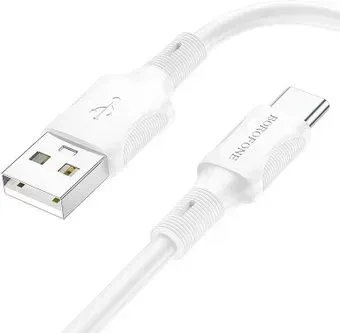 Borofone BX80 USB Type-A - USB Type-C (1 м, белый)