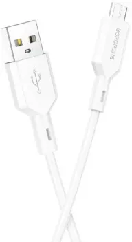 Borofone BX70 USB Type-A - microUSB (1 м, белый)