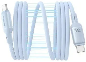 Baseus PicoGo USB Type-C - USB Type-C (1 м, голубой)