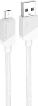 Borofone BX107 USB Type-A - microUSB (1 м, белый)