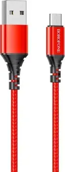 Borofone BX54 USB Type-A - microUSB (1 м, красный)