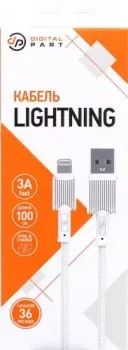 Digital Part LC-306 USB Type-A - Lightning (1 м, белый)