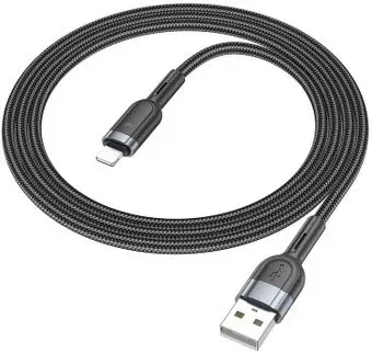 Hoco U117 USB Type-A - Lightning (1.2 м, черный)