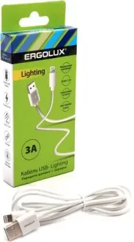 Ergolux ELX-CDC03-C01 USB Type-A - Lightning (1.2 м, белый)