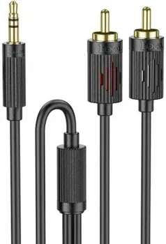 Hoco UPA28 Jack 3.5mm - 2 RCA (1.5 м, черный)