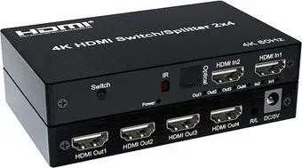 USBTOP 2x4 HDMI PRO 4K 60Hz