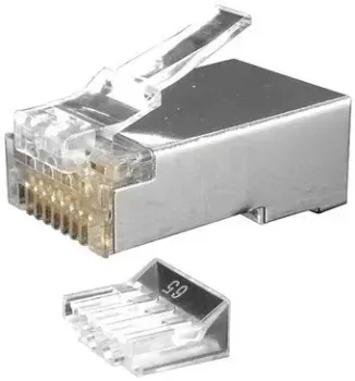 Hyperline PLUG-8P8C-UV-C6-SH-100 RJ45 (100 шт)