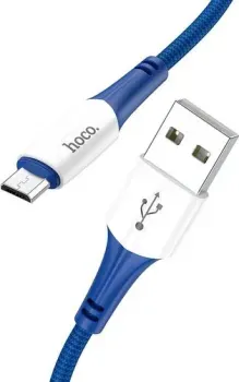 Hoco X70 USB Type-A - microUSB (1 м, синий)