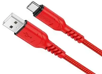 Hoco X59 Victory USB Type-A - USB Type-C (2 м, красный)