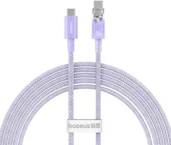Baseus Explorer Series Fast Charging with Smart Temperature Control USB Type-C USB Type-C (2 м, фиолетовый)