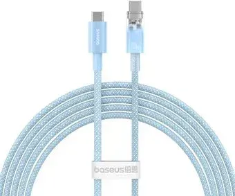 Baseus Explorer Series Fast Charging with Smart Temperature Control USB Type-C USB Type-C (2 м, голубой)
