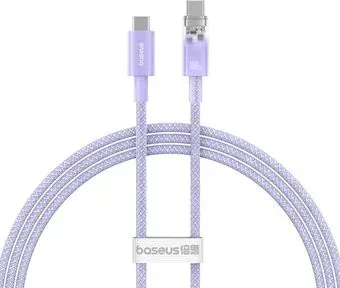 Baseus Explorer Series Fast Charging with Smart Temperature Control USB Type-C USB Type-C (1 м, фиолетовый)