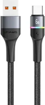 Usams U76 USB Type-A - USB Type-C (1.2 м, черный)