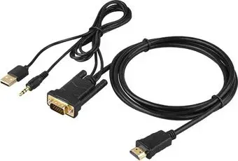 USBTOP VGA - 3.5 mm - USB - HDMI (1.8 м, черный)