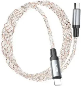 Hoco U112 Lighting - USB Type-C (1 м, серый)