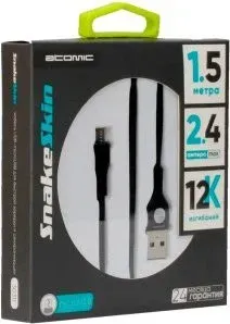 Atomic Sharkskin 30311 USB Type-A - microUSB (1.5 м, черный)