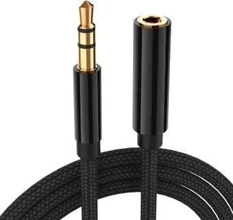 USBTOP 3.5 мм - 3.5 мм (1.5 м, F-M, черный)