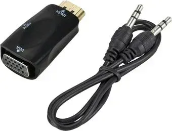 USBTOP HDMI - VGA - jack 3.5 мм Mini (черный)