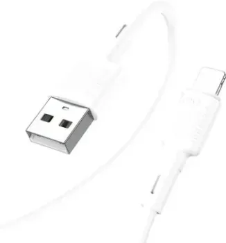 Hoco X83 USB Type-A - Lightning (1 м, белый)