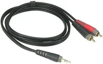Klotz AY7-0100 Jack 3.5 - RCA (1 м, черный)