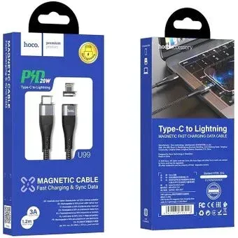 Hoco U99 USB Type-C - Lightning (1.2 м, черный)