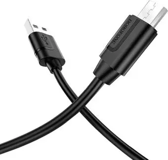Borofone BX55 USB Type-A - microUSB (1 м, черный)