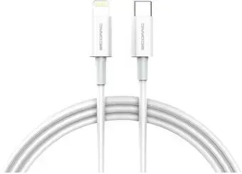 Atomic USB Type-C - Lightning 30320 (1 м, белый)