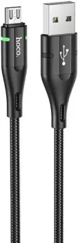 Hoco U93 Shadow USB Type-A - MicroUSB (1.2 м, черный)