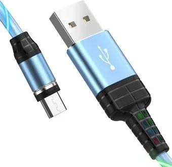 Hoco U90 microUSB (синий)