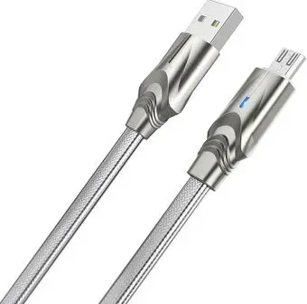Borofone BU12 Micro USB (серебристый)