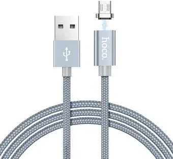 Hoco U40A microUSB (светло-серый)