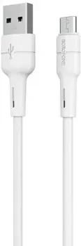 Borofone BX30 microUSB 1 м (белый)