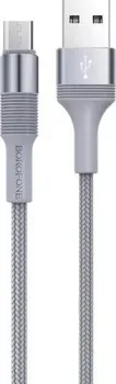 Borofone BX21 microUSB 1 м (серый)
