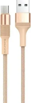 Borofone BX21 microUSB 1 м (золотистый)