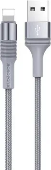 Borofone BX21 Lightning 1 м (серый)
